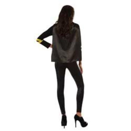 Women's DC Superheroes Batgirl Sporty Tee Shirt With Cape Size Medium