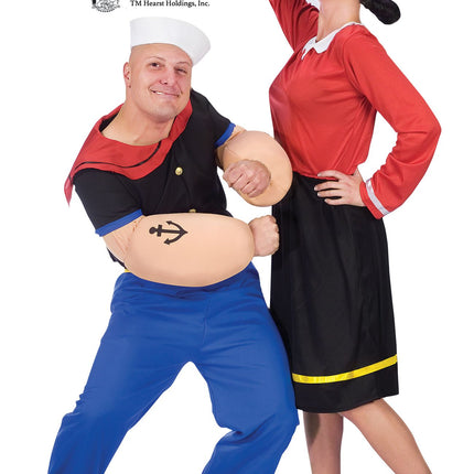 Olive Oyl Adult Costume Popeye Sailor Wife M/L 10/14