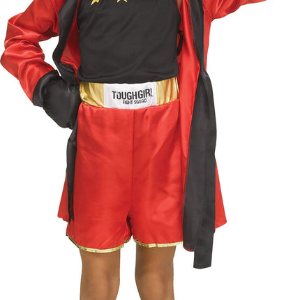 Tough Girl Red Boxer Child Costume Size Large 12-14