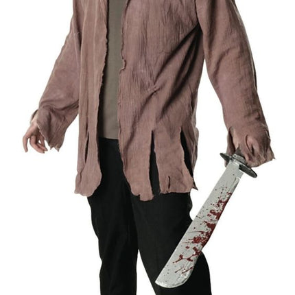 Adult Jason Voorhees Jacket with Inset Shirt and Mask