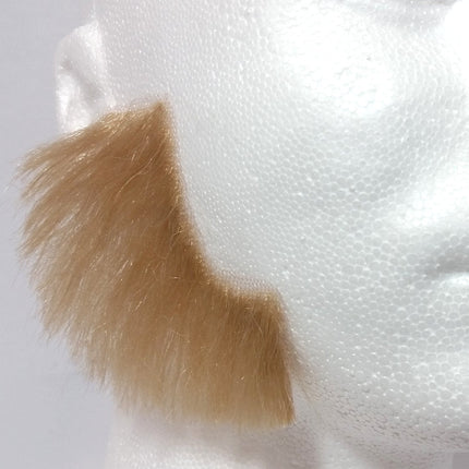 Blonde 100% Human Hair European Character Elegant Mutton Chop Sideburns 2019
