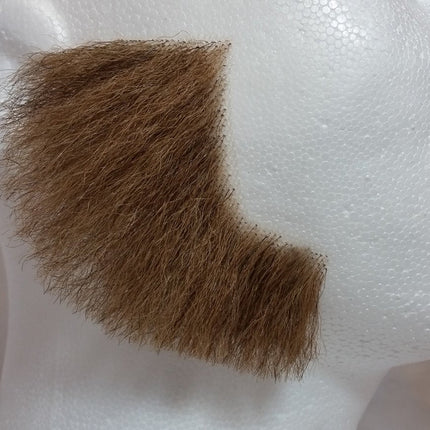 Light Brown 100% Human Hair European Elegant Mutton Chop Sideburns 2019