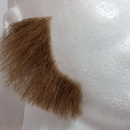 Light Brown 100% Human Hair European Elegant Mutton Chop Sideburns 2019