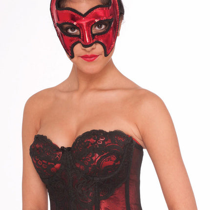 Red Devil Masquerade Venetian Mask