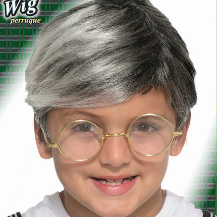 Boys Old Man Costume Wig Gray 100 Days Of School