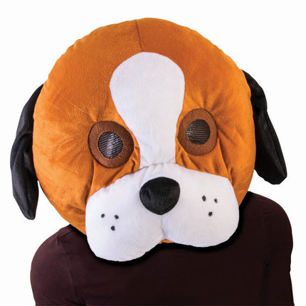 Large Plush Dog Puppy Mascot Head Mask