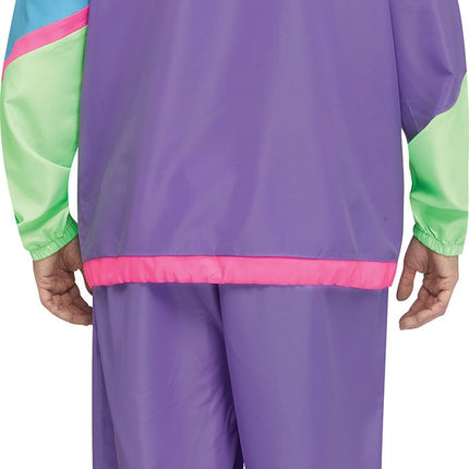 Hip 80's Retro Sweat Track Suit Adult Mens Costume Standard Size