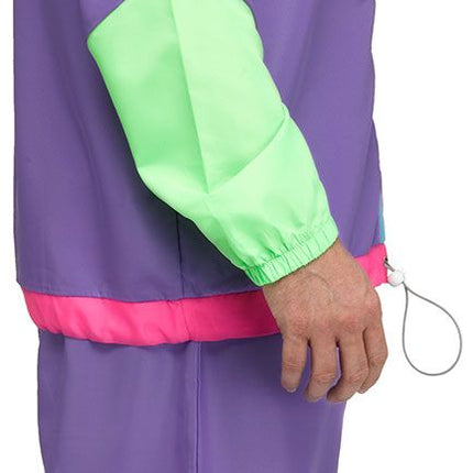 Hip 80's Retro Sweat Track Suit Adult Mens Costume Standard Size