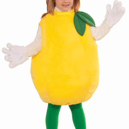 Lemon Yellow Food Child Plush Costume Medium
