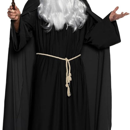 Men's Black Warlock Renaissance Wizard Adult Costume
