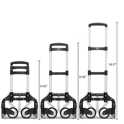 Folding Aluminum Hand Cart & Dolly – 165 lb Capacity, Lightweight & Portable