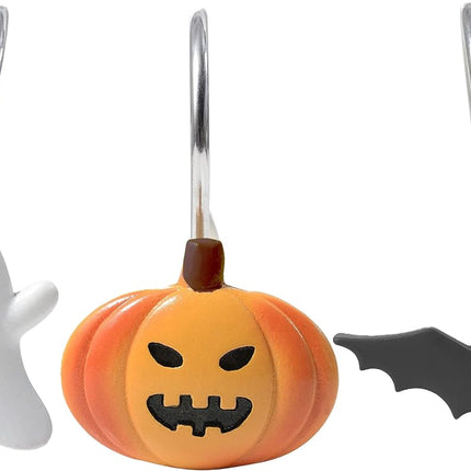 Ghost - Pumpkin - Bat Shower Hooks Bathroom Halloween Decor