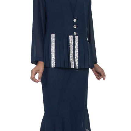 CLEARANCE - Hosanna 5267 Modest 3-Piece Set Ankle Length Dress (Size 3XL)
