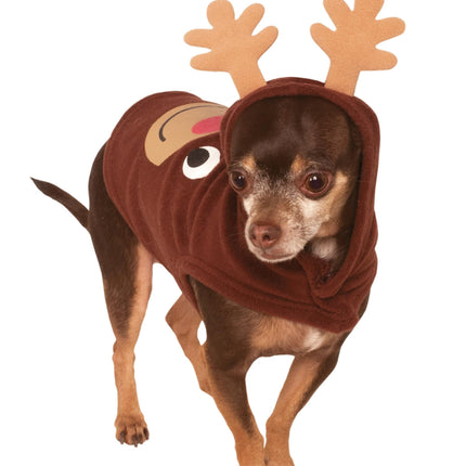 Reindeer Christmas Pet Hoodie X-Large