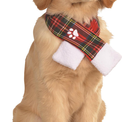 Christmas Scarf Pet Plaid Small/Medium