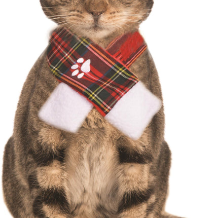 Christmas Scarf Pet Plaid Small/Medium