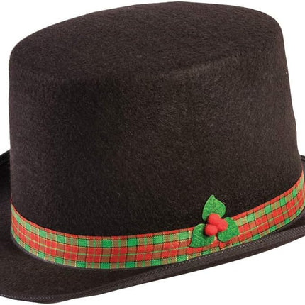 Caroler Top Hat Costume Accessory Adult Size