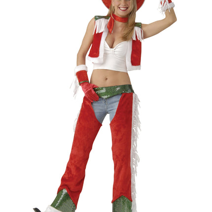 Sexy Lingerie Christmas Santa Red Cowboy Adult Costume