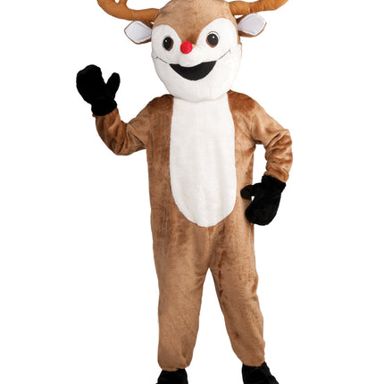 Deluxe Reindeer Christmas Mascot Adult Costume Size Standard