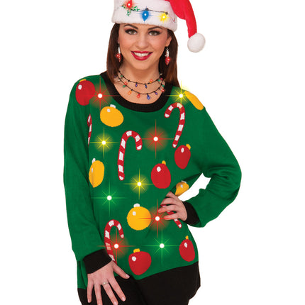 Christmas Light Bulb Necklace Light Up