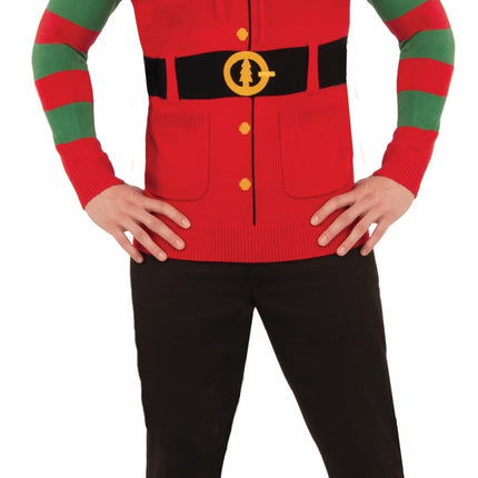Elf Christmas Sweater Hoodie X-Large