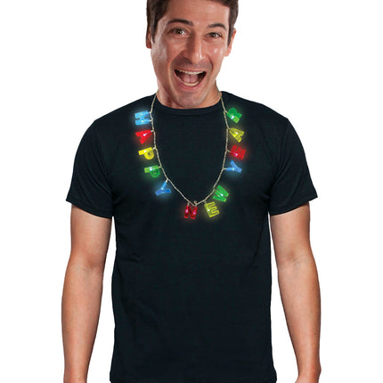 New Year Light Bulb Necklace