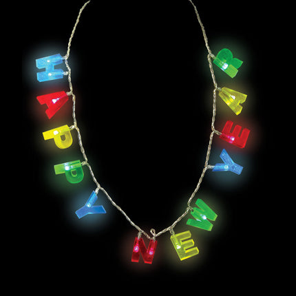 New Year Light Bulb Necklace