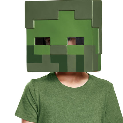 Zombie Minecraft Costume Half Mask Child Size