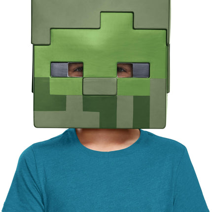 Zombie Minecraft Costume Half Mask Child Size