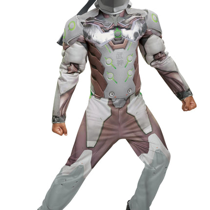 Genji Overwatch Ninja Muscle Child Costume X-Large 14-16