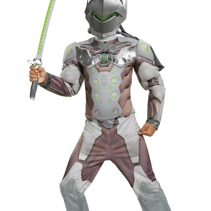 Genji Overwatch Ninja Muscle Child Costume X-Large 14-16