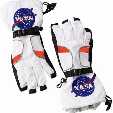 White NASA Astronaut Gloves Boys Large