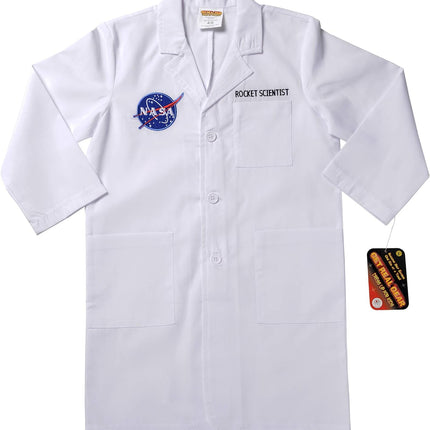 NASA Rocket Scientist Costume Lab Coat Size Small