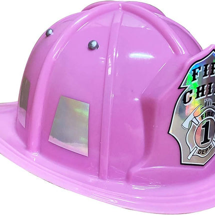 Pink Firefighter Helmet with Adjustable Headband  Child