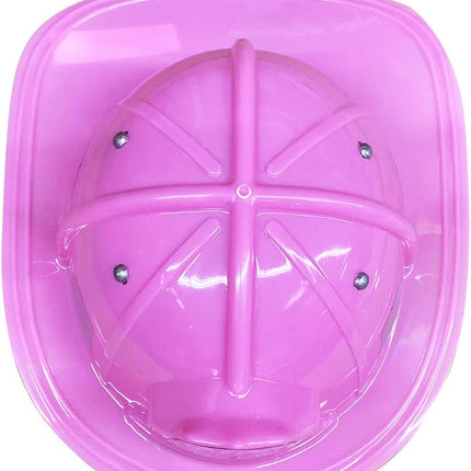 Pink Firefighter Helmet with Adjustable Headband  Child