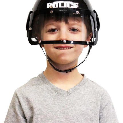 Jr Police Swat Helmet Child Adjustable Hat