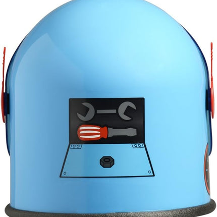 Space Robot Blue Alien Helmet Child Hat