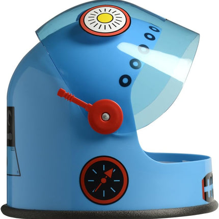 Space Robot Blue Alien Helmet Child Hat