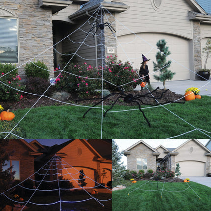 24 Foot Mega Yard Spider Web Halloween Decoration