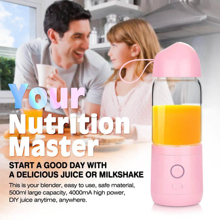 550ML USB Portable Mixer Rechargeable Juicer Fruit Blender Juicer Shaker Bottle