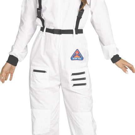 Astronaut NASA White Jumpsuit Adult Costume Medium 8-10