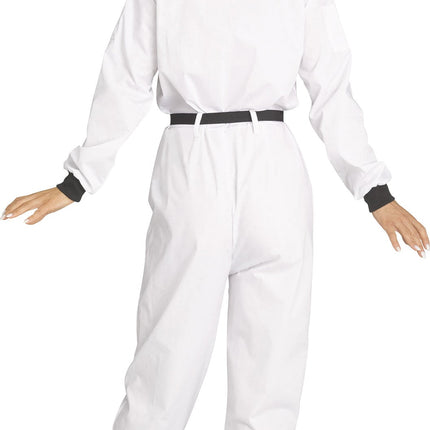Astronaut NASA White Jumpsuit Adult Costume Small 4-6