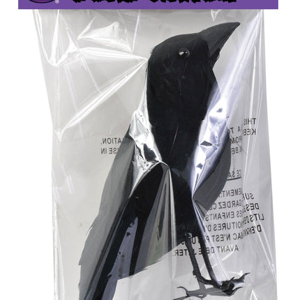 Realistic Giant Black Raven Bird Prop