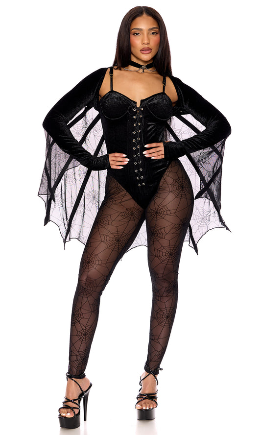 Adult Women's World Wide Web Spider  Costume