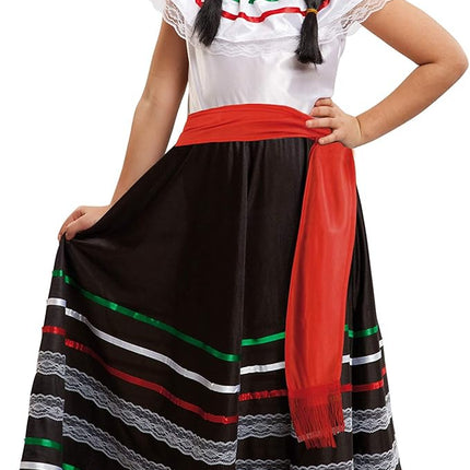 Mexicana Senorita Spanish Girl Child Costume 7-9