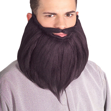 Black 8'' Beard & Mustache Set
