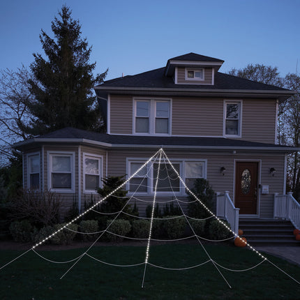 Light Up 24 Foot Mega Yard Spider Web Halloween Decoration