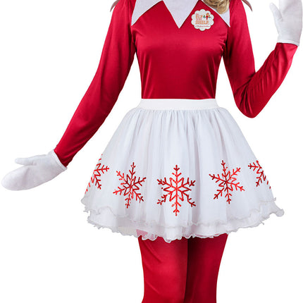Elf on the Shelf Lady Elf Christmas Jumpsuit Adult Costume Medium 8-10