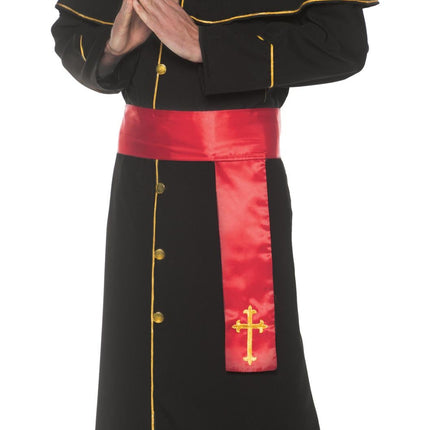 Father Catholic Black Pontiff Priest Adult Costume Plus Size XXL