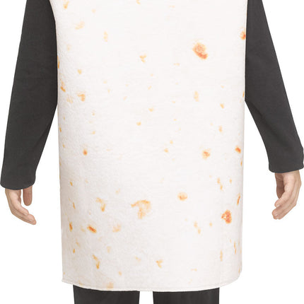 Festive Screen Print Burrito Child Mexican Food Costume